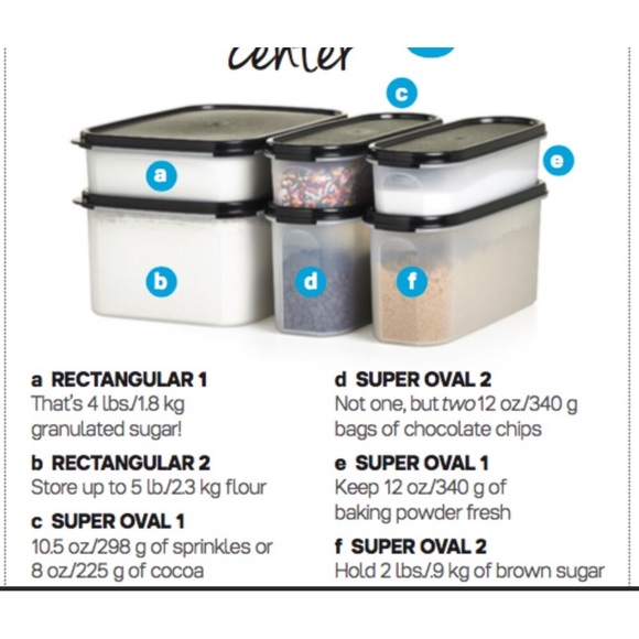 Tupperware New Modular Mates Baking Center Set in Black - Picture 2 of 2